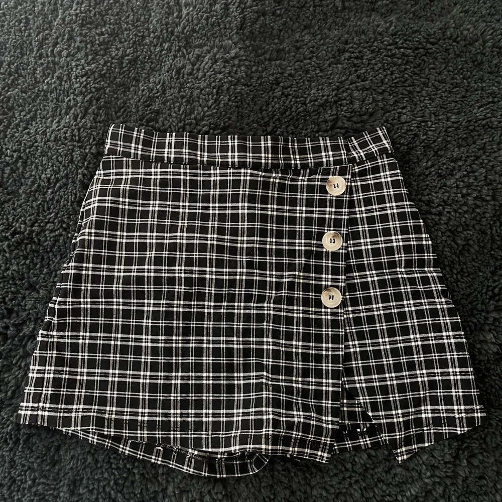 Plaid Skort